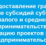 предоставление грантов в форме субсидий субъектам малого и среднего предпринимательства на реализацию проектов в сфере предпринимательства - фото - 1 - Сычевский район